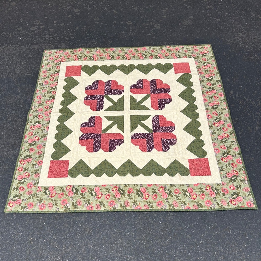 Handmade Quilt Topper Thimbleberries Floral Motif Love Me Tender 2012